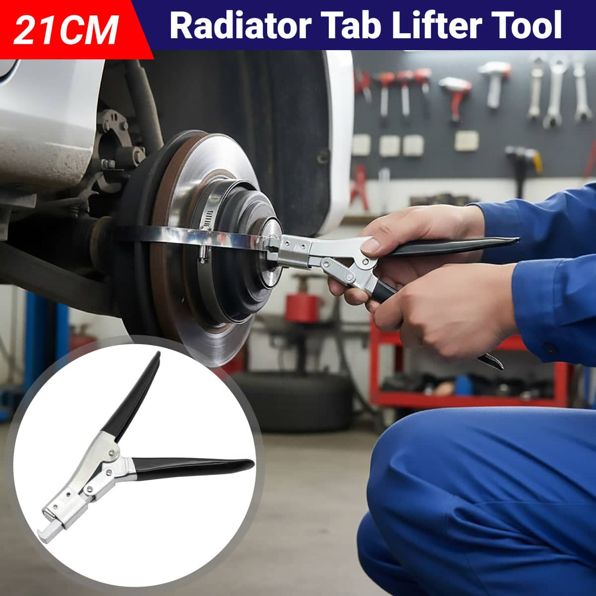 Radiator Tab Lifter Tool 21 cm Car Fin Straightener Repair for Home Garage