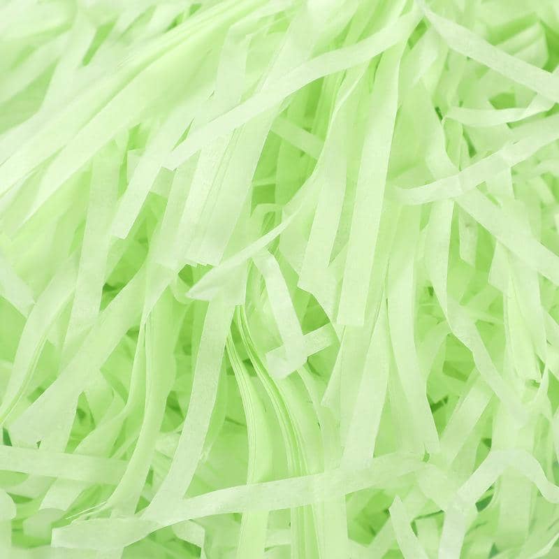 Raffia Paper Shreds Gift Box Filler, Pack of 5 (500 g) - Light Green