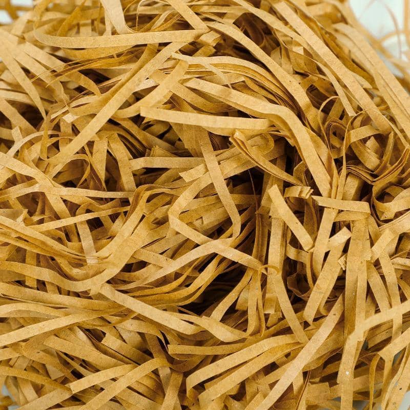 Raffia Paper Shreds Gift Box Filler, Pack of 5 (500 g) - Tan