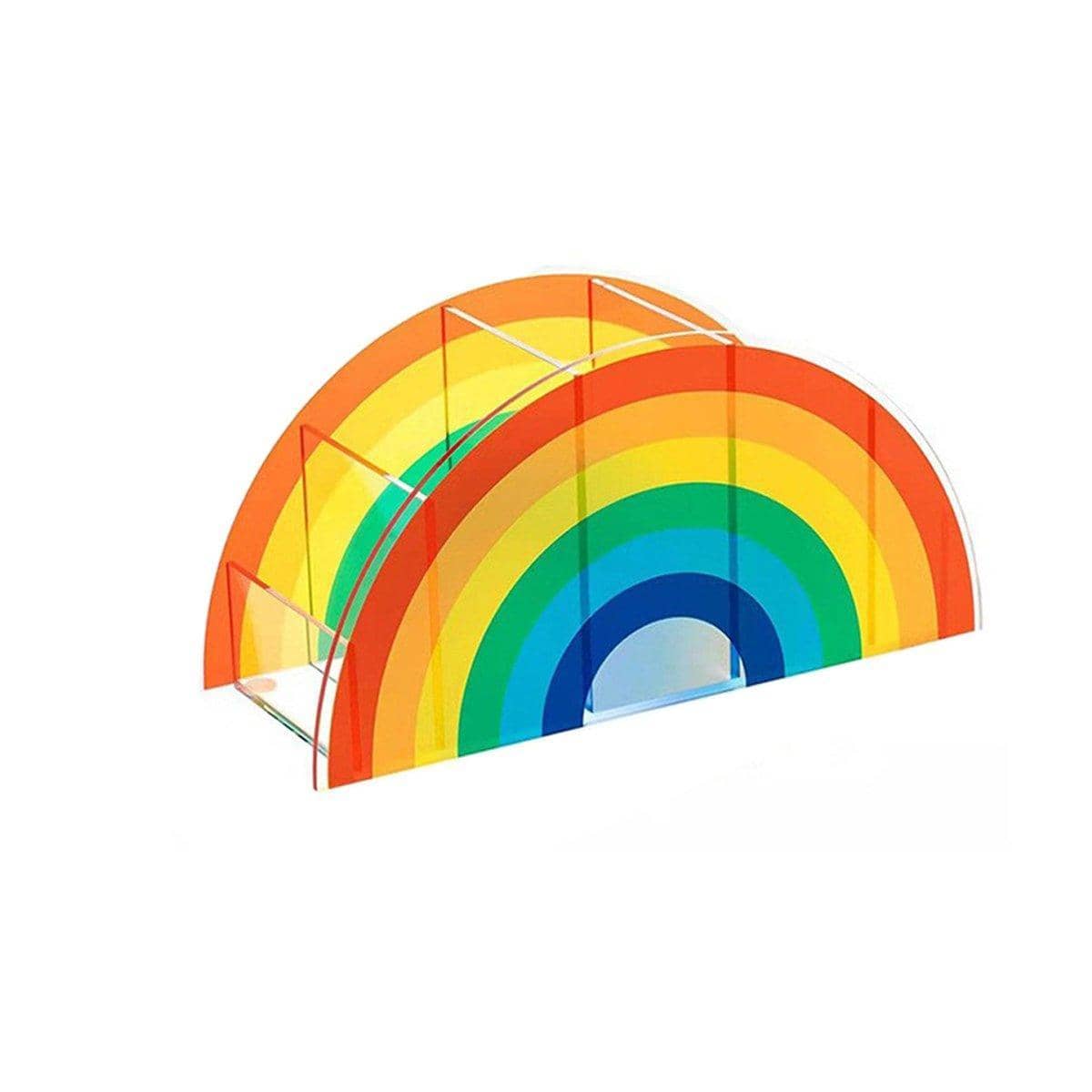 Rainbow Desktop Organiser with Five Compartments for Pens and Stationery - view 2