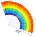 Rainbow Folding Hand Fans, Pack of 6 - view 3