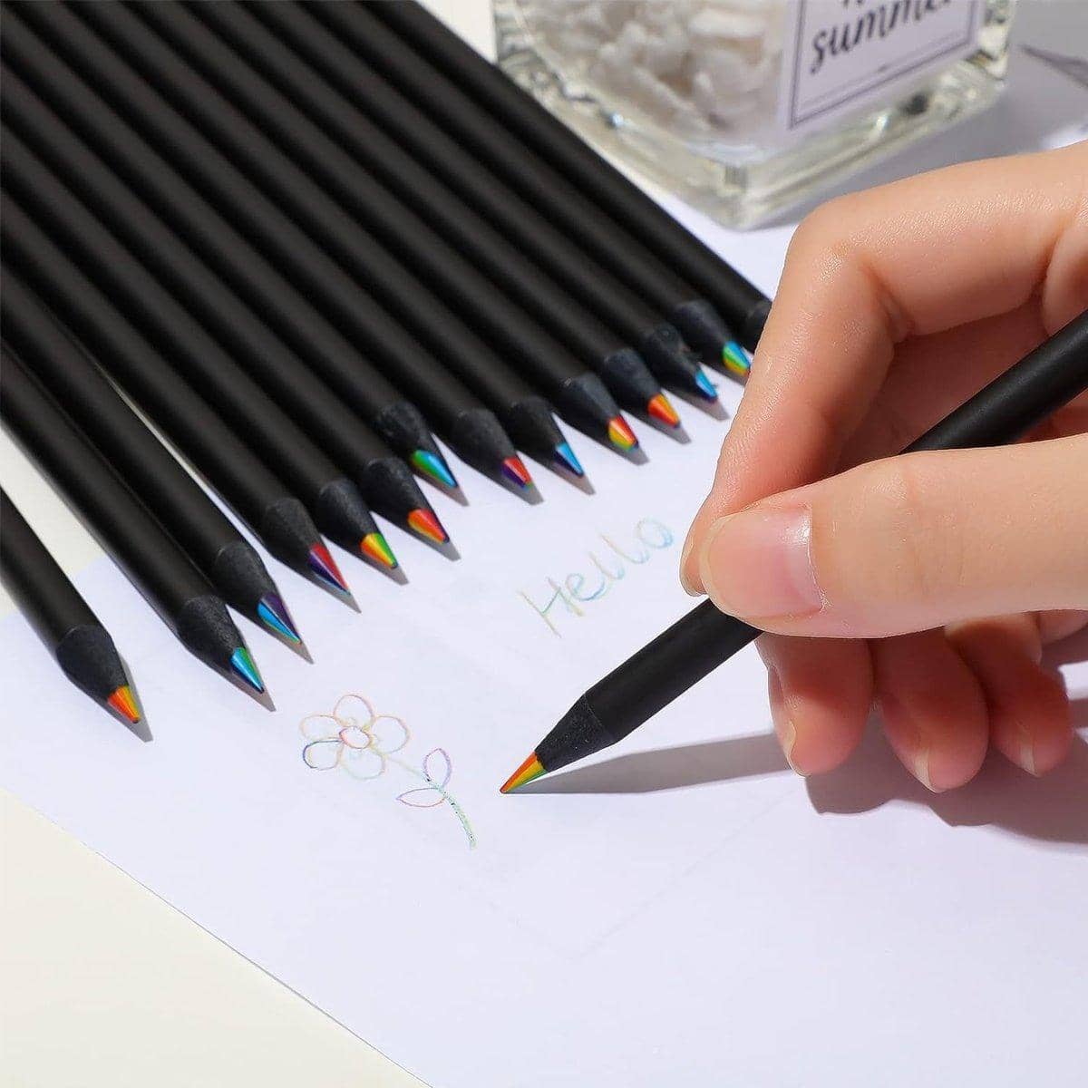 Rainbow Gradient Colour Pencils for Students and Artists, Pack of 16 - view 3