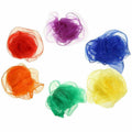 Rainbow Gradient Juggling Silk Scarves for Dance and Magic Tricks, Pack of 12 - view 4