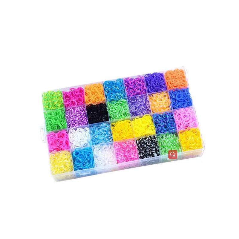 Rainbow Loom Band Bracelet Making Kit with Beads and Charms, 10,000 Piece Set - view 2