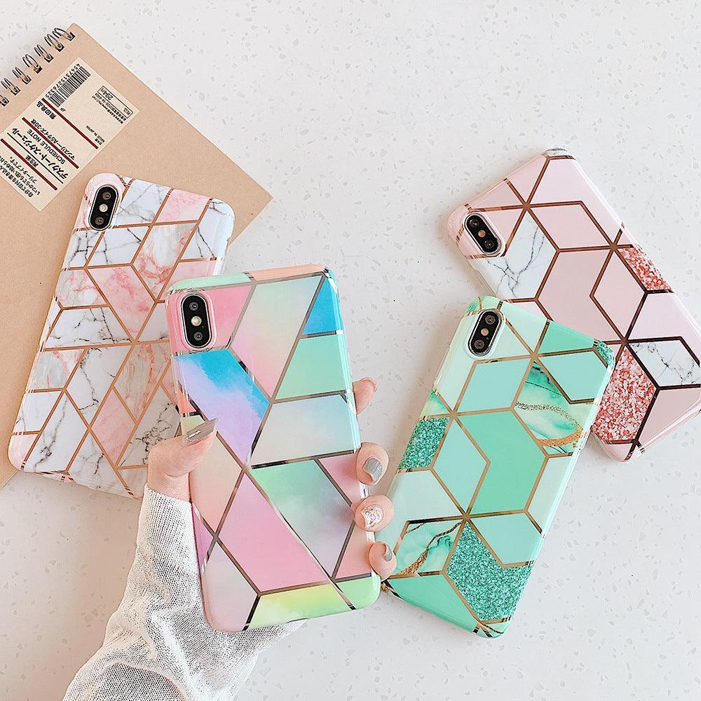 Rainbow Marble Shockproof Silicone Phone Case - For iPhone 14 Pro Max - view 7