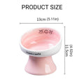 Raised Ceramic Pet Bowl for Cats and Small Dogs - Pink - view 4