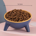 Raised Tilted Cat Bowl 15 Degree Elevated Pet Feeder - Moff Green - view 3