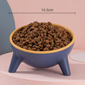 Raised Tilted Cat Bowl 15 Degree Elevated Pet Feeder - Rock Yellow - view 3