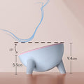 Raised Tilted Cat Bowl 15 Degree Elevated Pet Feeder - Rock Yellow - view 4
