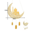 Ramadan Kareem Wooden Hanging Ornament, Eid Mubarak Decor - Moon A - view 4