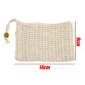Ramie Soap Saver Bag with Drawstring and Foaming Mesh - Beige, Single Bag - view 4
