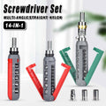 Ratchet Screwdriver Set 14-In-1 - Red and Grey with Numbered Sockets - view 2