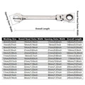 Ratchet Spanner Wrench with 180 Degree Pivoting Head - 16mm - view 4