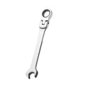 Ratchet Spanner Wrench with 180 Degree Pivoting Head - 9mm
