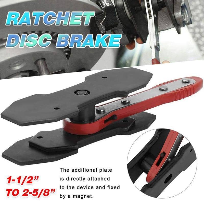Ratcheting Brake Caliper Piston Spreader and Pad Separator Tool for Car Repair