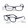Reading Glasses 6 Pairs Black Wayfarer Frame, Men and Women - +4.00 Strength - view 4