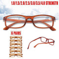 Reading Glasses with Brown Frame, Pack of 6 - +3.50 Strength - view 2