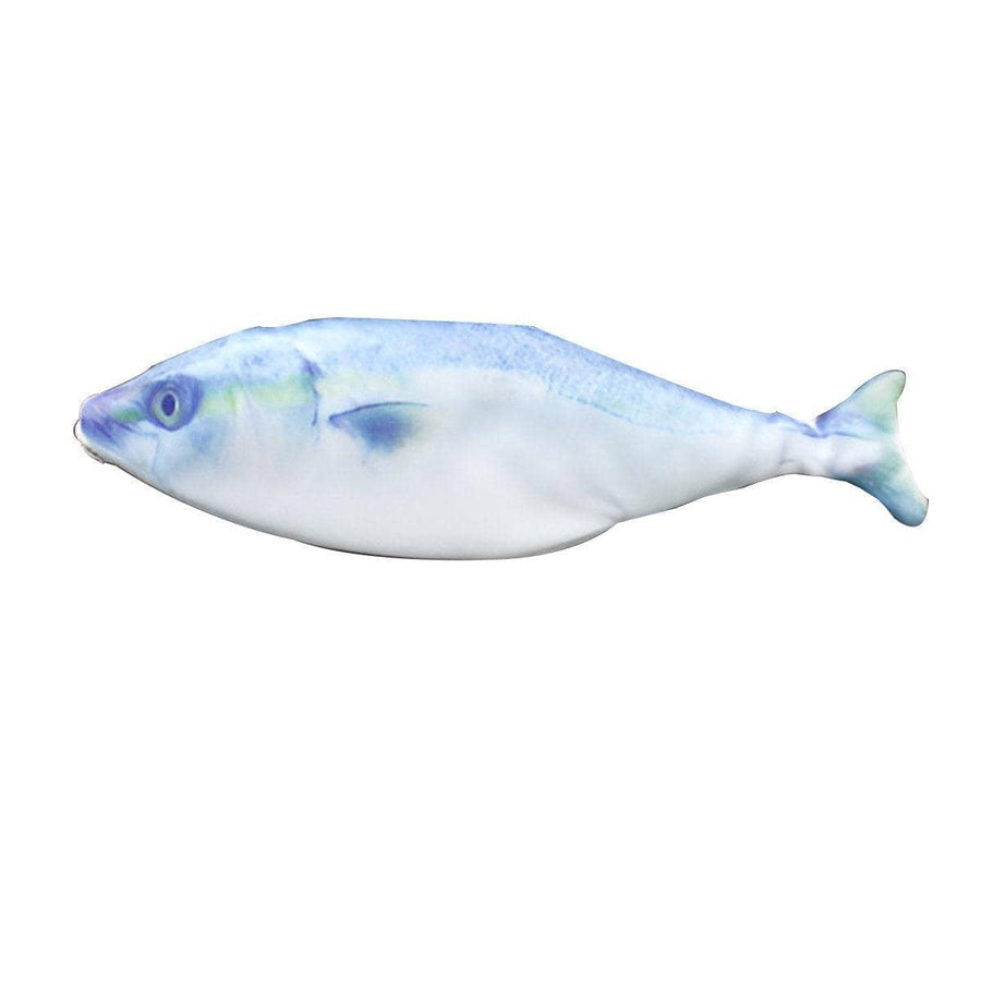 Realistic Fish Pencil Case, Large Capacity - Light Blue Slim Fish