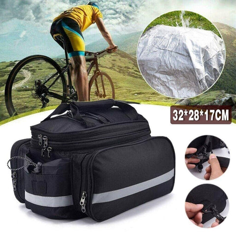 Rear Bike Rack Trunk Bag for MTB Bicycle Tail Carrier Pannier
