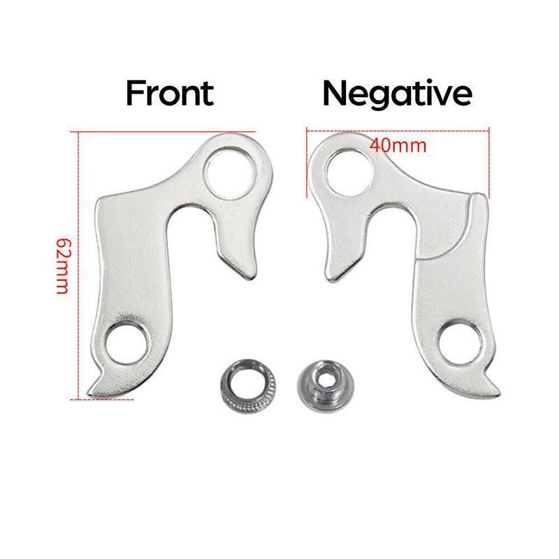 Rear Derailleur Hanger Dropout Adapter for MTB Bikes, Silver Alloy - view 4