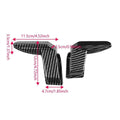 Rear Window Defogger Wire Protector Covers, Set of 2 - Black Carbon Fibre Look - view 3