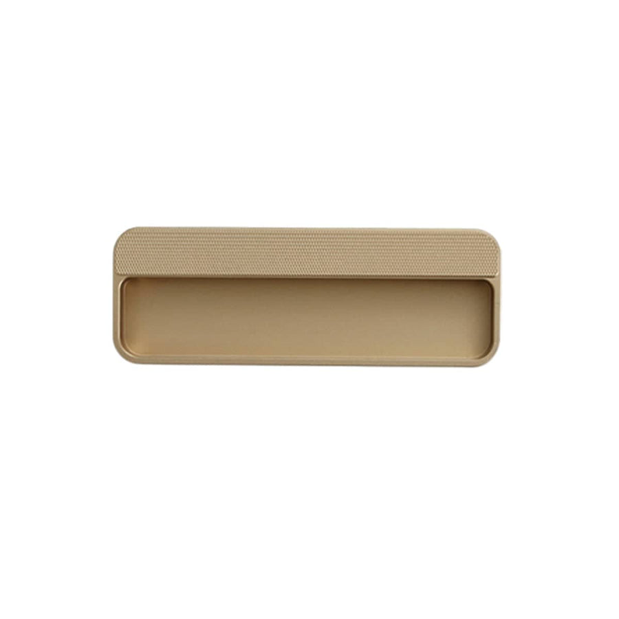 Recessed Invisible Cabinet Door Handle - Champagne Gold, 140 mm