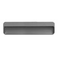 Recessed Invisible Cabinet Door Handle - Grey, 200 mm