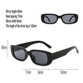 Rectangle Sunglasses - Cream Frame and Grey Lenses - view 4