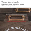 Rectangular 3 Layer Wooden Storage Box for Home Office Desk Organiser - view 4