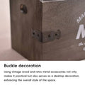 Rectangular 3 Layer Wooden Storage Box for Home Office Desk Organiser - view 5