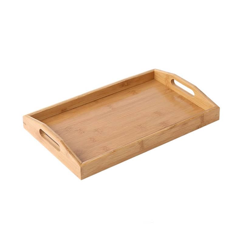 Rectangular Bamboo Serving Tray - 40 x 29 x 5 cm