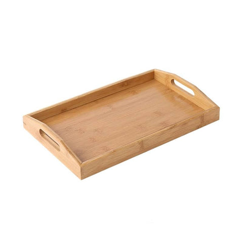 Rectangular Bamboo Serving Tray - 40 x 29 x 5 cm