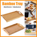 Rectangular Bamboo Serving Tray - 40 x 29 x 5 cm - view 2