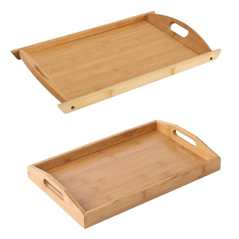Rectangular Bamboo Serving Tray - 40 x 29 x 5 cm - view 3