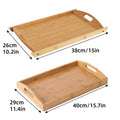 Rectangular Bamboo Serving Tray - 40 x 29 x 5 cm - view 4