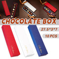 Rectangular Chocolate Gift Boxes, 7-Slot, Pack of 10 - White - view 2