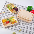 Rectangular Corn Starch Lunch Boxes with Lids, Pack of 50 - 500 ml (180 x 120 x 46 mm) - view 5