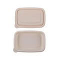 Rectangular Corn Starch Lunch Boxes with Lids, Pack of 50 - 750 ml (210 x 140 x 46 mm)