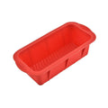Rectangular Silicone Cake Mould, High Temperature Resistant - Red