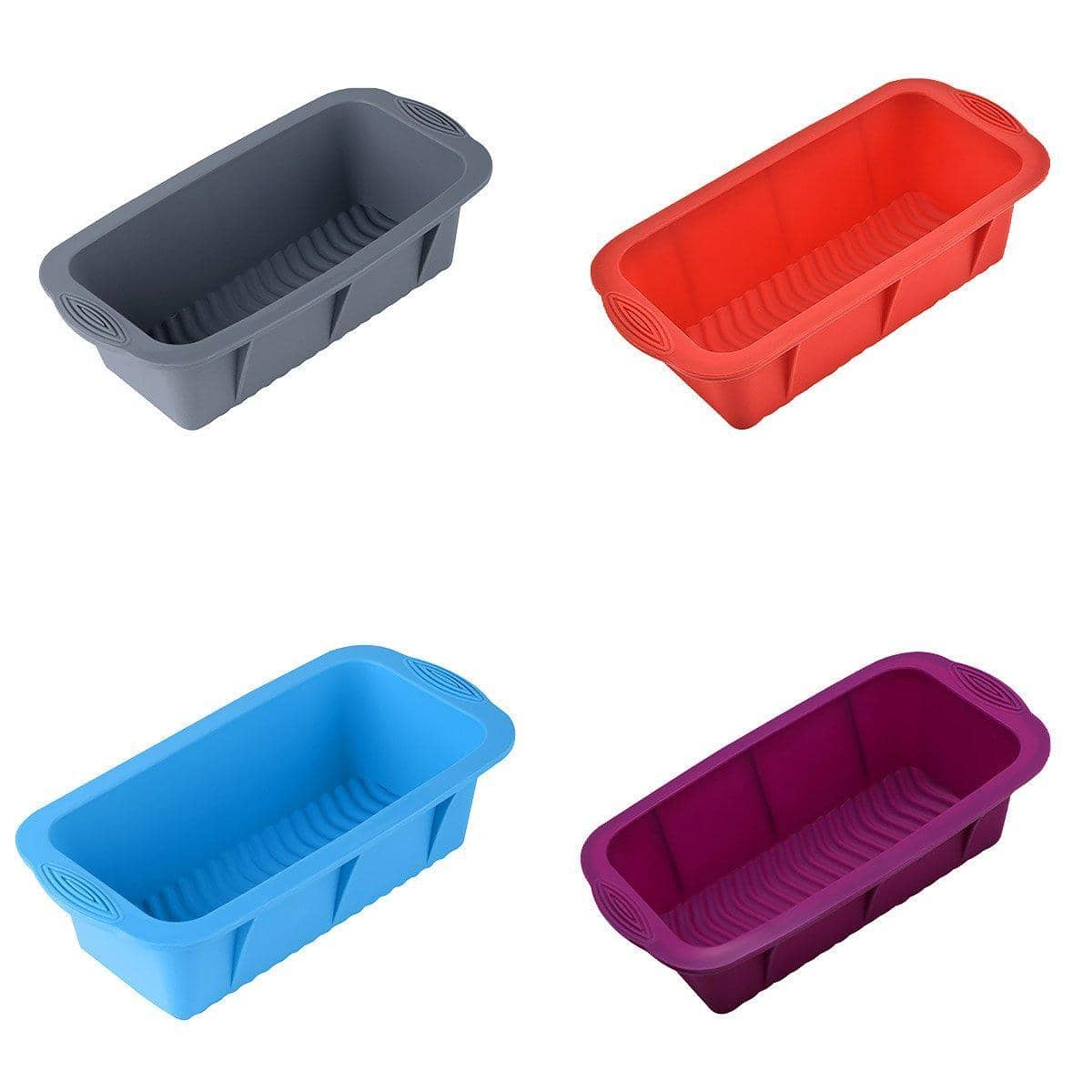 Rectangular Silicone Cake Mould, High Temperature Resistant - Red - view 3