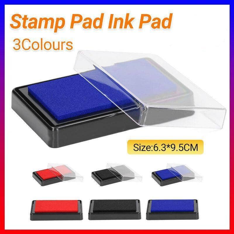 Rectangular Stamp Ink Pad for Fingerprints and Rubber Stamps, 63 x 95 mm - Black - view 2