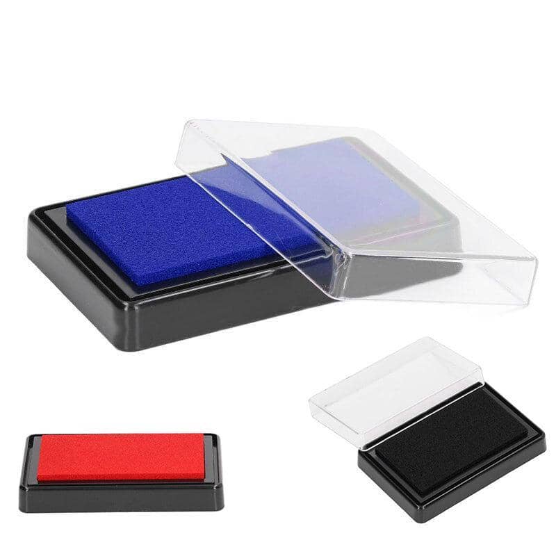 Rectangular Stamp Ink Pad for Fingerprints and Rubber Stamps, 63 x 95 mm - Black - view 3