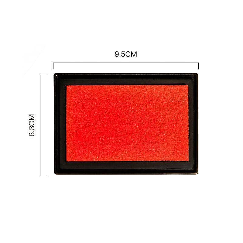 Rectangular Stamp Ink Pad for Fingerprints and Rubber Stamps, 63 x 95 mm - Black - view 5