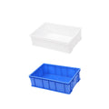 Rectangular Thickened Plastic Storage Boxes, Pack of 2 - Blue - view 3
