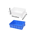 Rectangular Thickened Plastic Storage Boxes, Pack of 2 - Blue - view 4