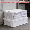 Rectangular Thickened Plastic Storage Boxes, Pack of 2 - White - view 5