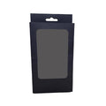Rectangular Window Kraft Paper Gift Boxes Pack of 50 - Black, with Hook