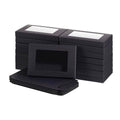 Rectangular Window Kraft Paper Gift Boxes Pack of 50 - Black, without Hook