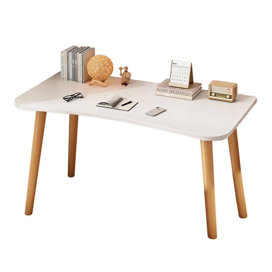 Rectangular Writing Desk 120 cm for Home Office, Study and Laptop Use - White