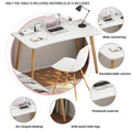 Rectangular Writing Desk 120 cm for Home Office, Study and Laptop Use - White - view 5